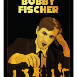 Manifesto stampabile di Bobby Fischer, campione del mondo di scacchi