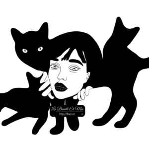 Manifesto stampabile Black Cat Girl