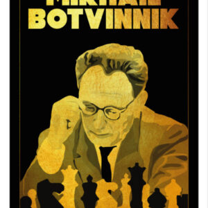 Manifesto stampabile di Mikhaïl Botvinnik, campione del mondo di scacchi
