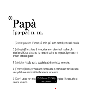 Manifesto stampabile / poster Definizione di papà (regalo di compleanno, festa del papà)