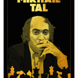 Manifesto stampabile di Mikhaïl Tal, campione del mondo di scacchi